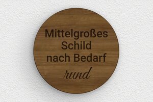 Schild nach Form - de-mittleres-schild-006-2 - 120 x 120 mm - noyer - none - de-mittleres-schild-006-2