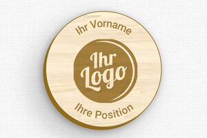 Namensschilder magnet - de-name-schild-008-3 - 50 x 50 mm - erable - badge - de-name-schild-008-3