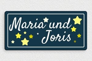 Türschild kinderzimmer - de-name-shild-005-2 - 210 x 100 mm - custom - glue - de-name-shild-005-2