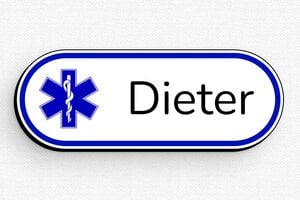 Namensschilder gesundheitswesen - de-namen-schild-003-5 - 80 x 30 mm - custom - badge - de-namen-schild-003-5