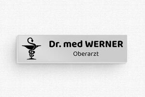 Namensschilder gesundheitswesen - de-namen-schild-005-5 - 60 x 15 mm - anodise - badge - de-namen-schild-005-5