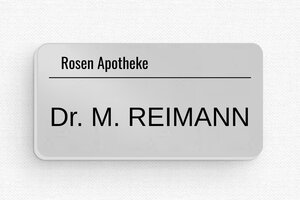 Namensschilder gesundheitswesen - de-namen-schild-013-3 - 60 x 30 mm - anodise - badge - de-namen-schild-013-3