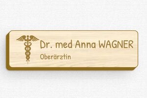 Namensschilder gesundheitswesen - de-namen-schild-015-3 - 70 x 20 mm - erable - badge - de-namen-schild-015-3