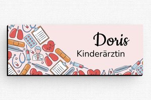 Namensschilder gesundheitswesen - de-namen-schild-022-3 - 80 x 30 mm - custom - badge - de-namen-schild-022-3