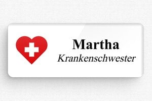 Namensschilder Gesundheitswesen - Namensschild Plexiglas - Magneten - 75 x 30 mm - custom - badge - de-namen-schild-031-3