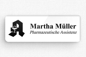 Namensschilder Gesundheitswesen - Namensschild Plexiglas - Magneten - 70 x 25 mm - custom - badge - de-namen-schild-033-3