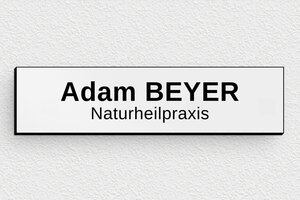 Türschilder - de-natur-heilpraxis-012-1 - 100 x 25 mm - gris-noir - glue - de-natur-heilpraxis-012-1