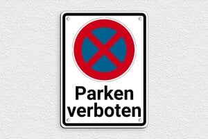 privat parkplatz schild - Schild 'Parken verboten, private Plätze' - 150 x 200 mm - PVC - custom - screws - de-park-verbot-schild