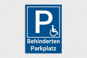 Parkplatzschilder - Parkplatzschild 'Nur für Kunden reserviert' - 300 x 400 mm - PVC - bleu-blanc - none - de-parking-003-2