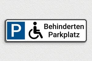 Parkplatzschilder - Parkplatzschild 'Für reservierte Aufladung' - 210 x 60 mm - PVC - custom - glue - de-parking-003-3