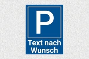 Parkplatzschilder - Parkplatzschild 'Nur für Kunden' - 300 x 400 mm - PVC - bleu-blanc - none - de-parking-003-5