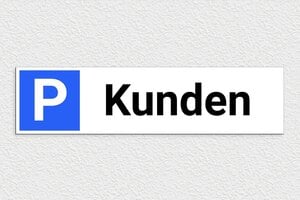 Parkplatzschilder - Lieferparkplatz-Schild rechts - 600 x 150 mm - PVC - custom - glue - de-parking-004-3