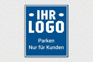 Parkplatzschilder - Parkplatzschild mit Ladestation - 250 x 300 mm - PVC - custom - glue - de-parking-004-5