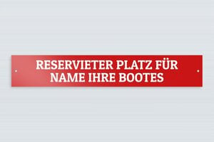 Bootsschilder - de-plaque-bateau-009-3 - 600 x 100 mm - rouge - screws - de-plaque-bateau-009-3