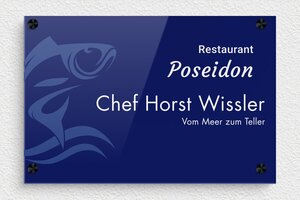 Restaurant Schild - de-profi-schild-restaurant-003-1 - 300 x 200 mm - custom - screws-spacer - de-profi-schild-restaurant-003-1