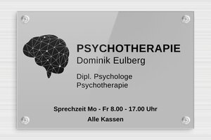 Praxisschild Psychotherapie - de-psycho-praxis-schild-004-1 - 300 x 200 mm - custom - suction-cup - de-psycho-praxis-schild-004-1