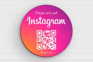 QR Code Schild - PVC - 120 x 120 mm - custom - glue - de-qr-code-schild-010-3