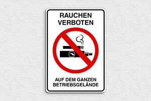 Schild pro branche - Schild 'Rauchen im Gebäude verboten' - 150 x 210 mm - PVC - custom - glue - de-rauch-verbot-vape-004-3