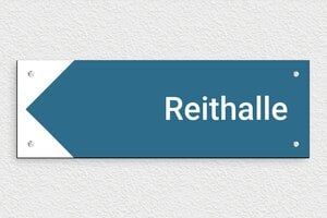 Pferdeschild - de-reithalle-schild-008-1 - 300 x 100 mm - custom - screws - de-reithalle-schild-008-1