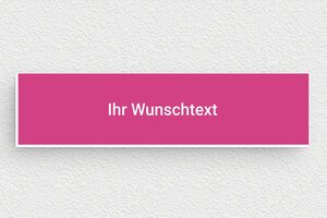 Rosafarbenes Schild - de-rosa-farbe-schild-001-1 - 100 x 25 mm - rose-blanc - none - de-rosa-farbe-schild-001-1