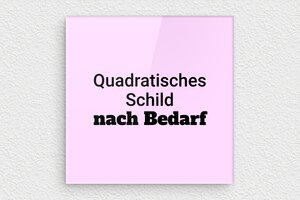 Rosafarbenes Schild - de-rosa-farbe-schild-002-2 - 120 x 120 mm - custom - none - de-rosa-farbe-schild-002-2