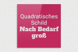 Rosafarbenes Schild - de-rosa-farbe-schild-002-3 - 300 x 300 mm - custom - none - de-rosa-farbe-schild-002-3