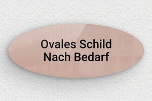 Rosafarbenes Schild - de-rosa-farbe-schild-002-5 - 150 x 60 mm - miroir-rose-noir - none - de-rosa-farbe-schild-002-5