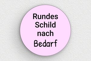 Schild nach Form - de-rosa-farbe-schild-003-4 - 120 x 120 mm - custom - none - de-rosa-farbe-schild-003-4