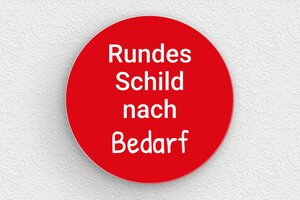 Rotes Schild - de-rot-farbe-schild-001-3 - 120 x 120 mm - rouge-blanc - none - de-rot-farbe-schild-001-3