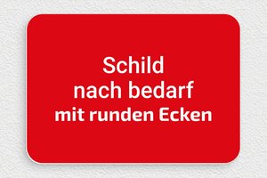 Rotes Schild - de-rot-farbe-schild-002-5 - 200 x 140 mm - rouge-blanc - none - de-rot-farbe-schild-002-5