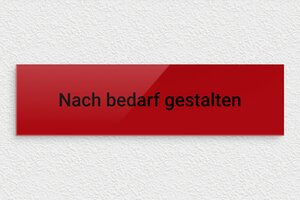 Rotes Schild - de-rot-farbe-schild-003-2 - 300 x 80 mm - rouge-noir - none - de-rot-farbe-schild-003-2