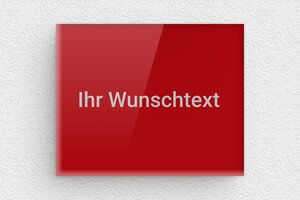 Rotes Schild - de-rot-farbe-schild-003-4 - 50 x 40 mm - rouge-argent - none - de-rot-farbe-schild-003-4