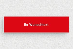 Rotes Schild - de-rot-farbe-schild-003-5 - 100 x 25 mm - rouge-blanc - none - de-rot-farbe-schild-003-5