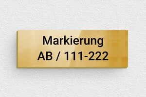 Industrieschilder - de-schild-industrie-markierung-003-3 - 60 x 20 mm - poli - glue - de-schild-industrie-markierung-003-3