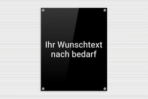 Schild nach Material - de-schild-plexi-001-1 - 400 x 500 mm - custom - screws-spacer-large - de-schild-plexi-001-1