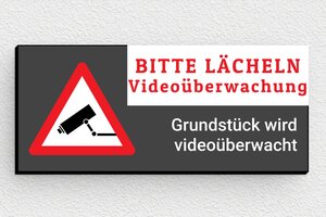 Klingelschild - de-schild-video-uberwachung-005-3 - 80 x 35 mm - custom - none - de-schild-video-uberwachung-005-3