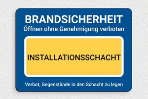 Sicherheitsschilder - Brandschutzschild - 210 x 150 mm - PVC - custom - glue - de-sicherheit-feuer-schild-004-3