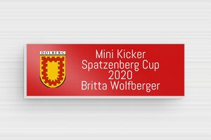 Pokalschilder - de-sport-pokal-schild-004-2 - 60 x 20 mm - rouge - glue - de-sport-pokal-schild-004-2