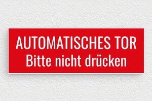 Torschilder - de-tor-schild-001-3 - 150 x 50 mm - rouge-blanc - glue - de-tor-schild-001-3