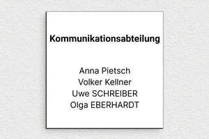 Büroschilder - de-tur-schild-buro-020-1 - 150 x 150 mm - custom - glue - de-tur-schild-buro-020-1