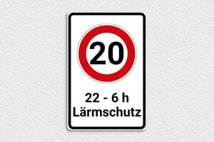 Schild für Verkehr und Transportmittel - Schulzonen-Schild - 200 x 300 mm - PVC - custom - glue - de-verkehr-schild-001-01