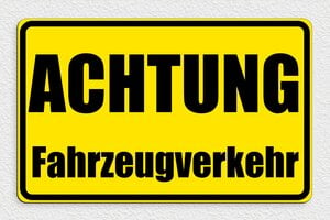 Schild für Verkehr und Transportmittel - Schild 'Parkplatz für Elektrofahrzeuge' - 400 x 250 mm - PVC - jaune-noir - glue - de-verkehr-schild-001-4