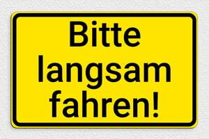 Schild für Verkehr und Transportmittel - Schild 'Parkplatz für Elektrofahrzeuge' - 400 x 250 mm - PVC - jaune-noir - glue - de-verkehr-schild-001-5