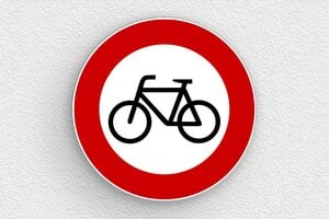 Schild für Verkehr und Transportmittel - Busfahren verboten-Schild - 300 x 300 mm - PVC - custom - glue - de-verkehr-zeichen-001-3