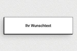 Weißes Schild - de-weiss-farbe-schild-001-1 - 100 x 25 mm - blanc-noir - none - de-weiss-farbe-schild-001-1