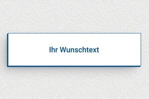 Weißes Schild - de-weiss-farbe-schild-001-2 - 100 x 25 mm - blanc-bleu - none - de-weiss-farbe-schild-001-2