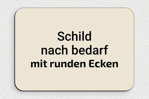 Weißes Schild - de-weiss-farbe-schild-002-1 - 200 x 140 mm - ecru-noir - none - de-weiss-farbe-schild-002-1