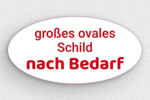 Weißes Schild - de-weiss-farbe-schild-002-5 - 300 x 150 mm - blanc-rouge - none - de-weiss-farbe-schild-002-5