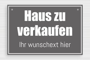 Zu verkaufen schild - de-zu-verkaufen-schild-001-1 - 210 x 140 mm - gris-souris-blanc - holes-only - de-zu-verkaufen-schild-001-1