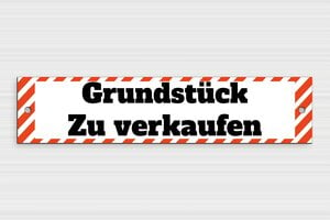 Zu verkaufen schild - de-zu-verkaufen-schild-002-4 - 400 x 90 mm - custom - holes-only - de-zu-verkaufen-schild-002-4